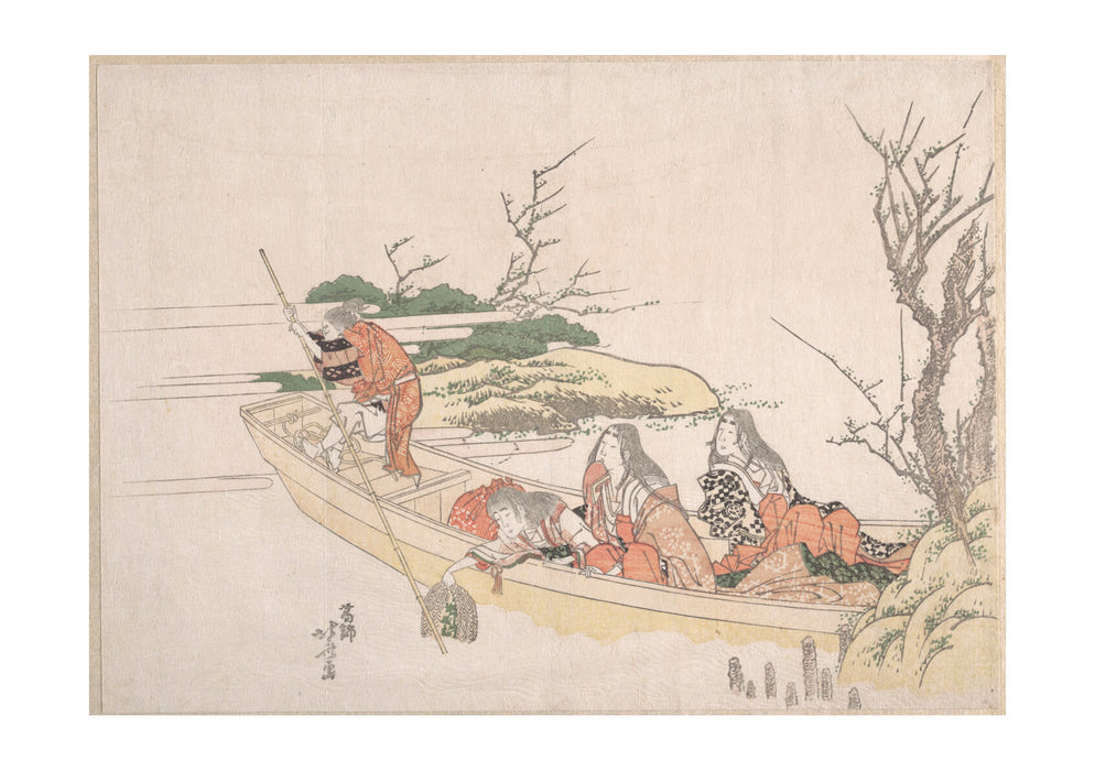 Katsushika Hokusai - On the Boat