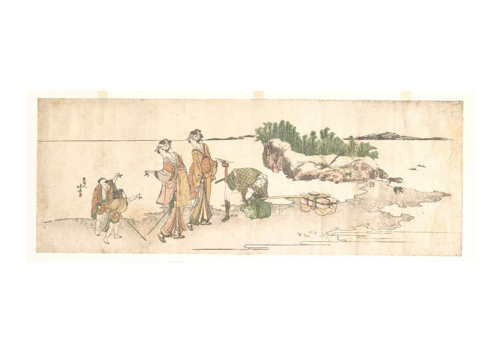 Katsushika Hokusai - People Outside