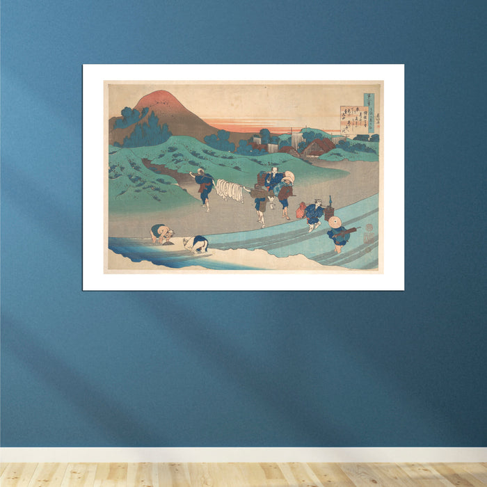 Katsushika Hokusai - Poem by Jito Tenno