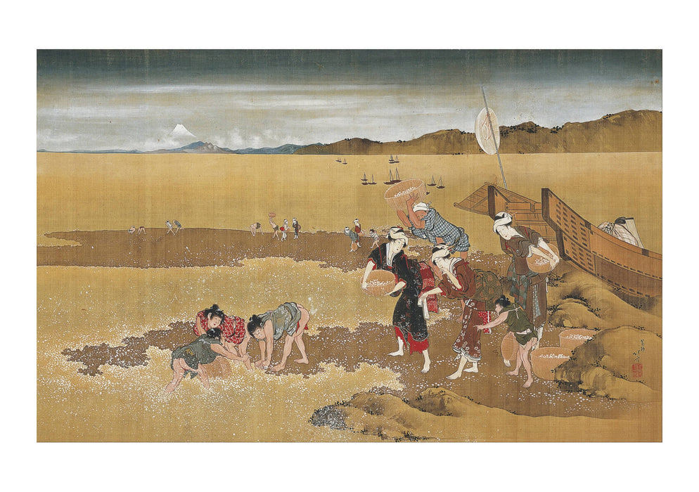 Katsushika Hokusai - Shell Gathering