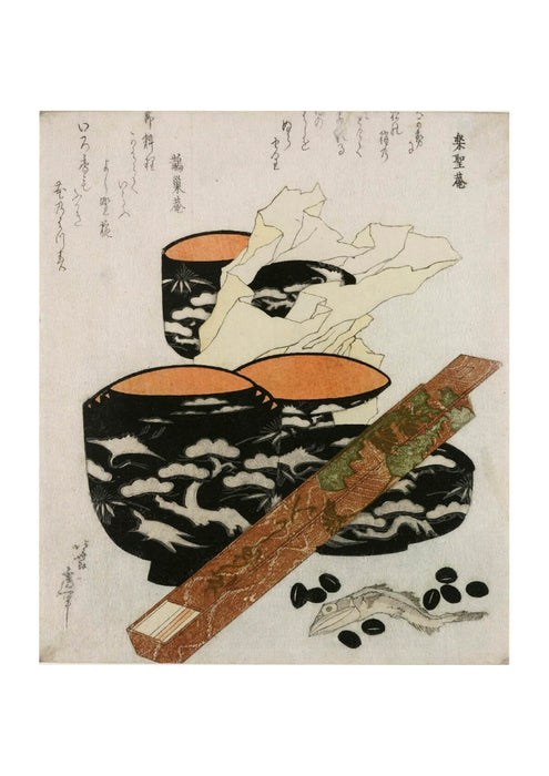 Katsushika Hokusai - Shikishiban Still Life