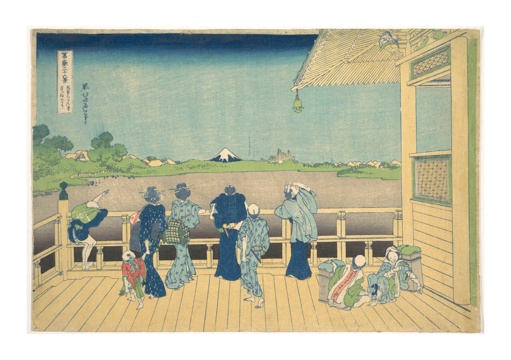 Katsushika Hokusai - Temple of Five Hundred Arhats