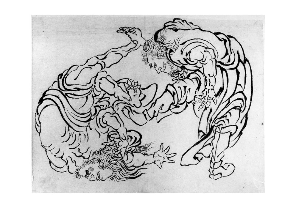 Katsushika Hokusai - The Tumble