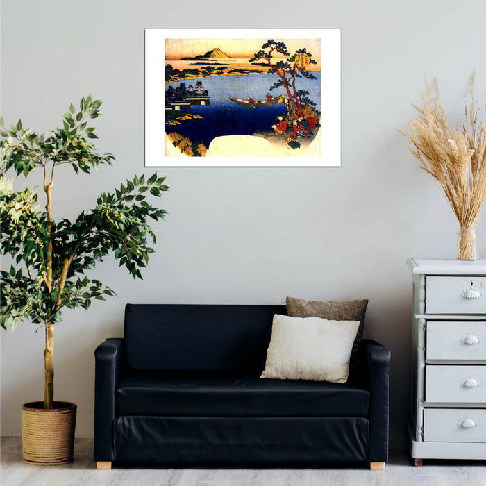 Katsushika Hokusai - View of lake Suwa
