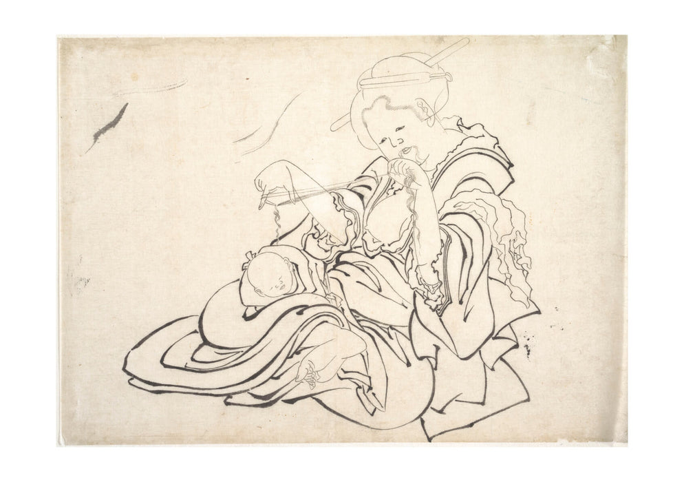 Katsushika Hokusai - Woman with Baby