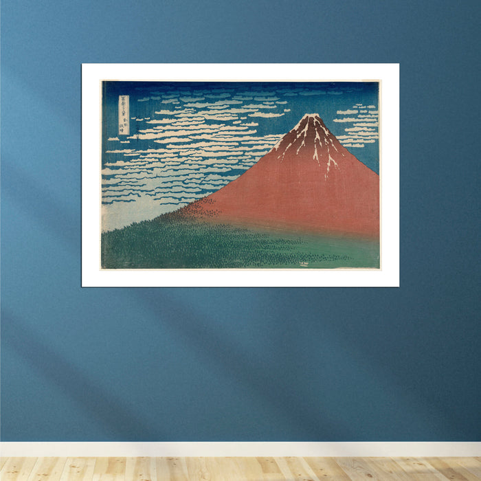Katsushika Hokusai - Wind Clear Weather Red Fuji