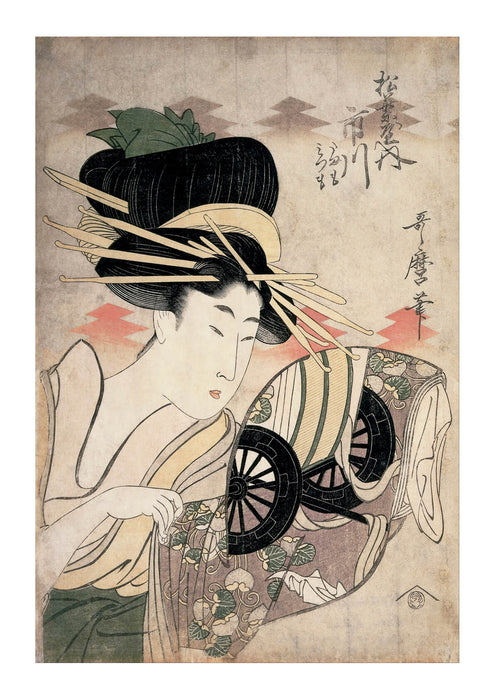 Kitagawa Utamaro - The Courtesan Ichikawa of the Matsuba