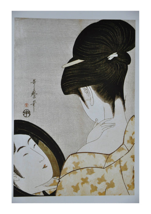 Kitagawa Utamaro - Woman Putting on Make-Up