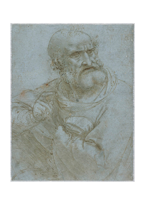 Leonardo Da Vinci - Half-Length Figure of an Apostle