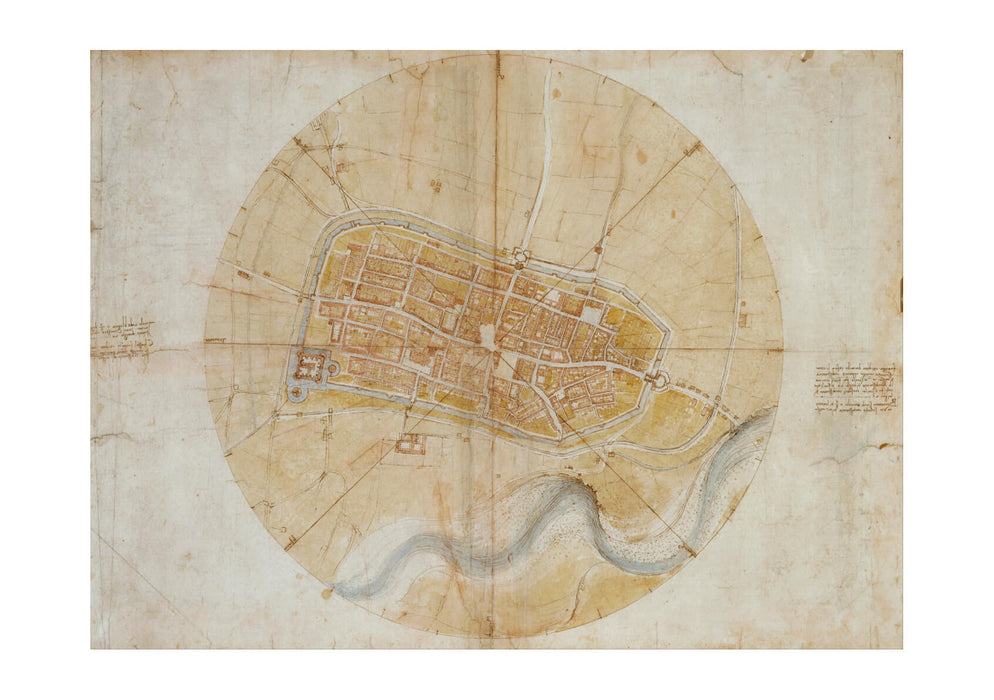 Leonardo Da Vinci - Plan of Imola
