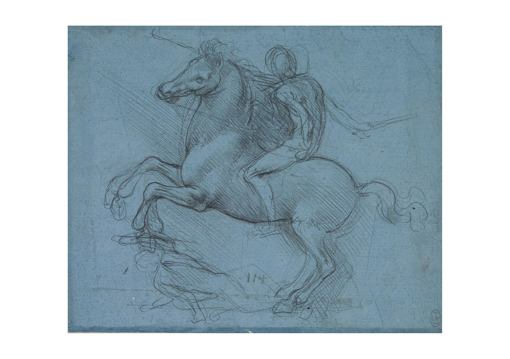 Leonardo Da Vinci - Study for an equestrian monument