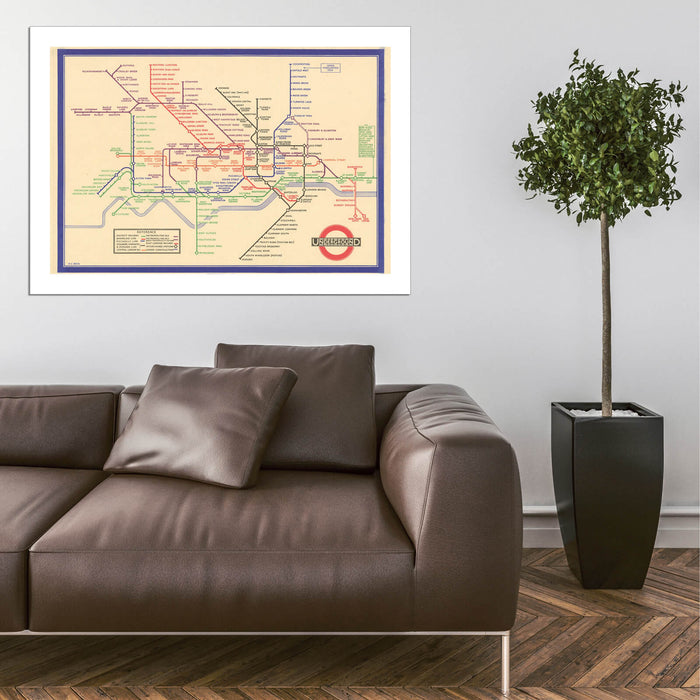 London Tube Map 1933