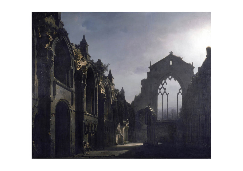 Louis Daguerre - The Ruins of Holyrood Chapel