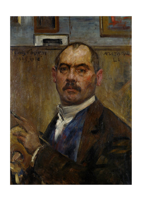 Lovis Corinth - Selbstbildnis malend 1909