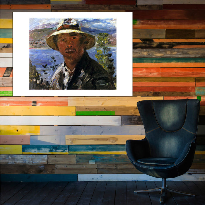 Lovis Corinth - Selbstbildnis mit dem Strohhut