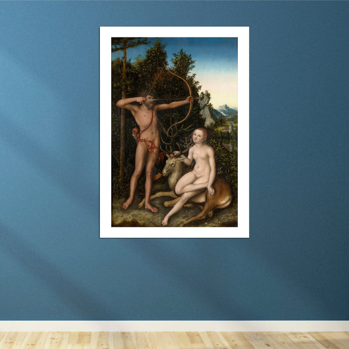 Lucas Cranach The Elder - Apollo And Diana