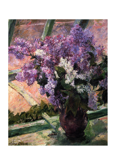 Mary Cassatt - Lilacs in a Window