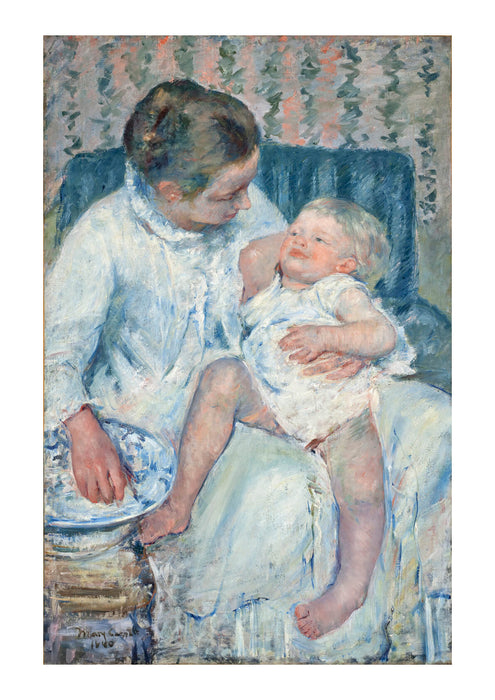 Mary Cassatt - Mother About to Wash Her Sleepy Child