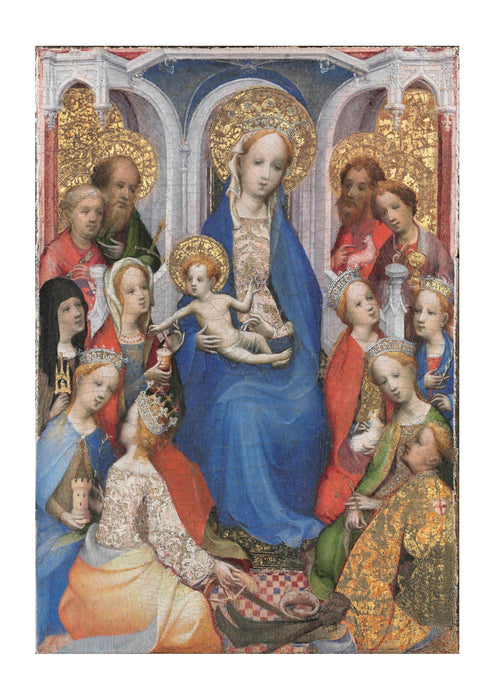 Master of Saint Veronica - Enthroned Virgin & Child