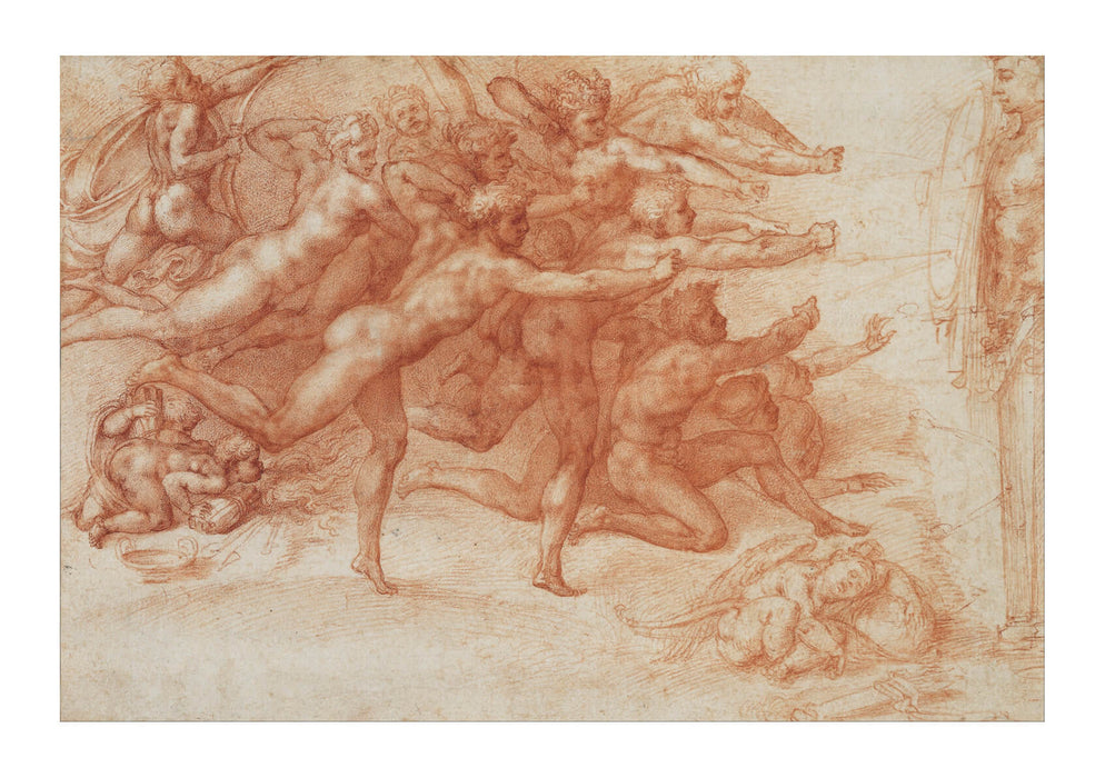 Michelangelo - Archers shooting at a herm