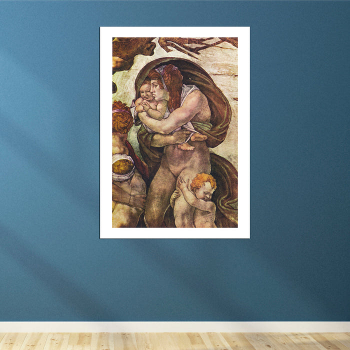 Michelangelo - Deluge Detail women with children