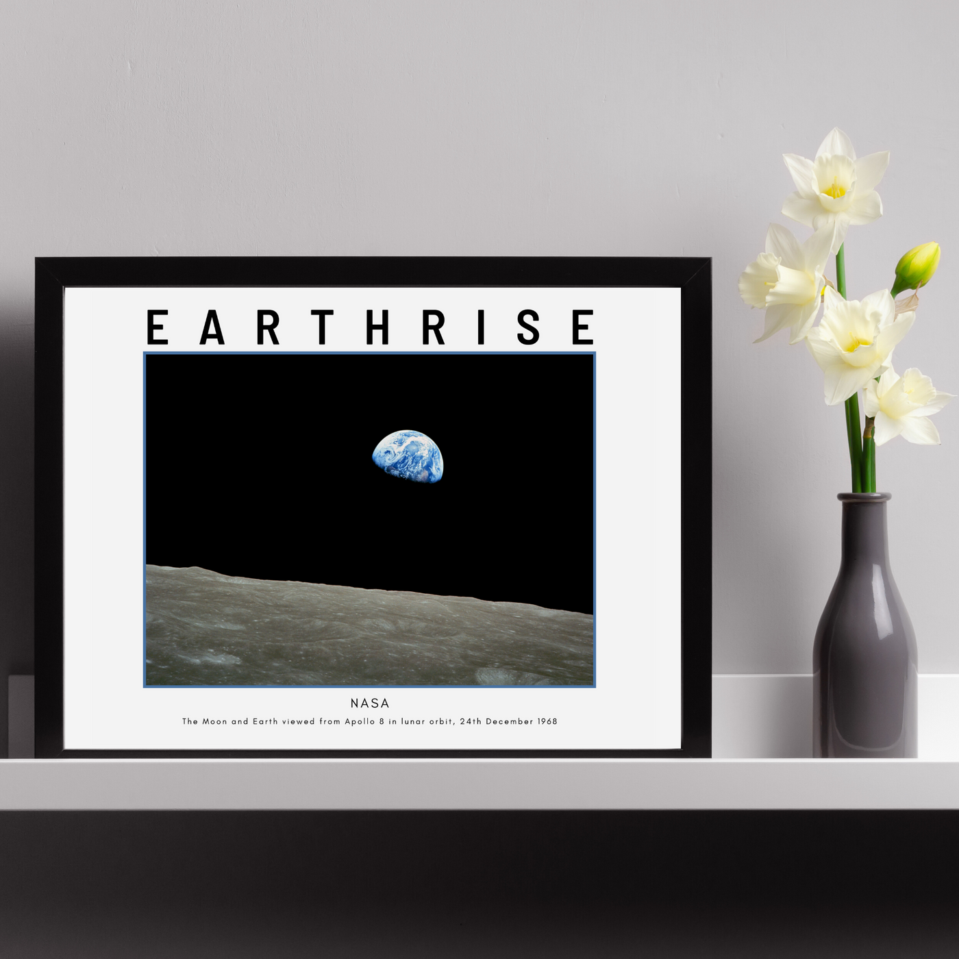 Earth Rising Print NASA - Earthrise — Spiffing Prints
