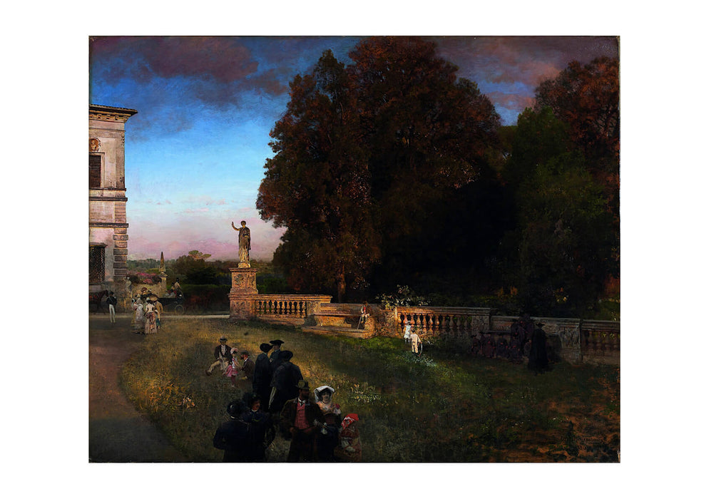 Oswald Achenbach - In The Park Of The Villa Borghese
