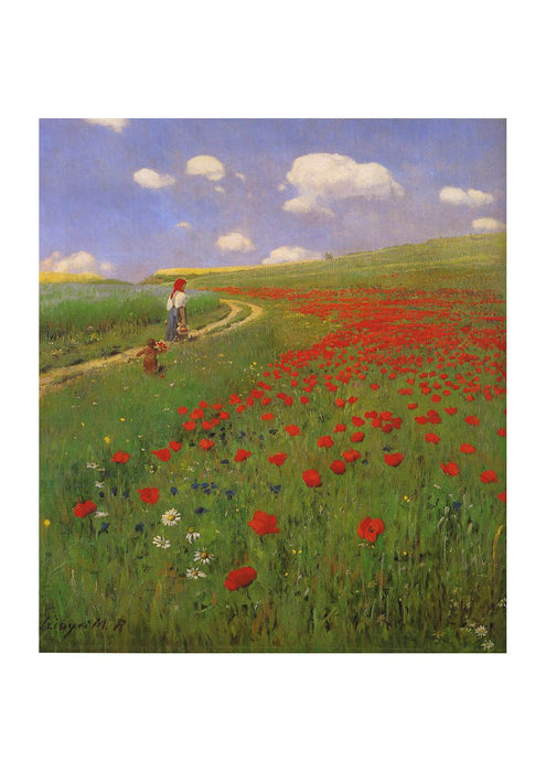 Pal Szinyei Merse - A Field Of Poppies