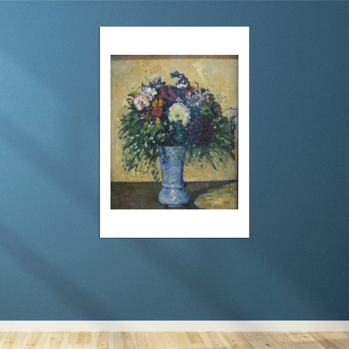 Paul Cezanne - Flowers in a Blue Vase 1877