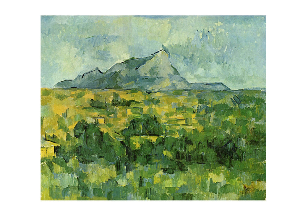 Paul Cezanne - Green and Yellow with Mountain
