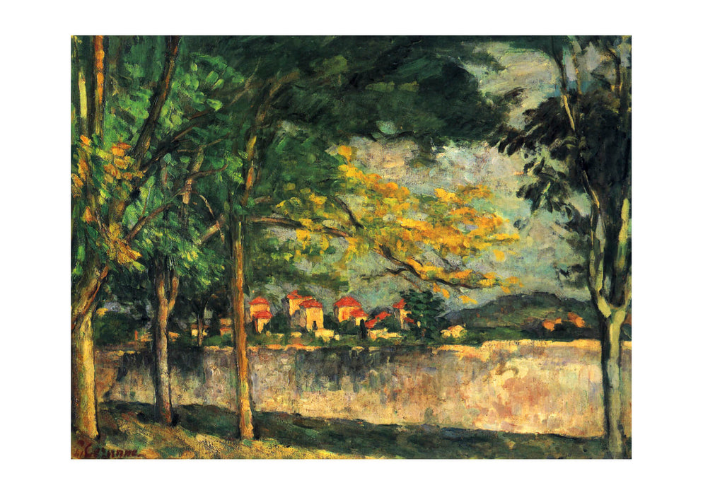 Paul Cezanne - Houses through the Trees