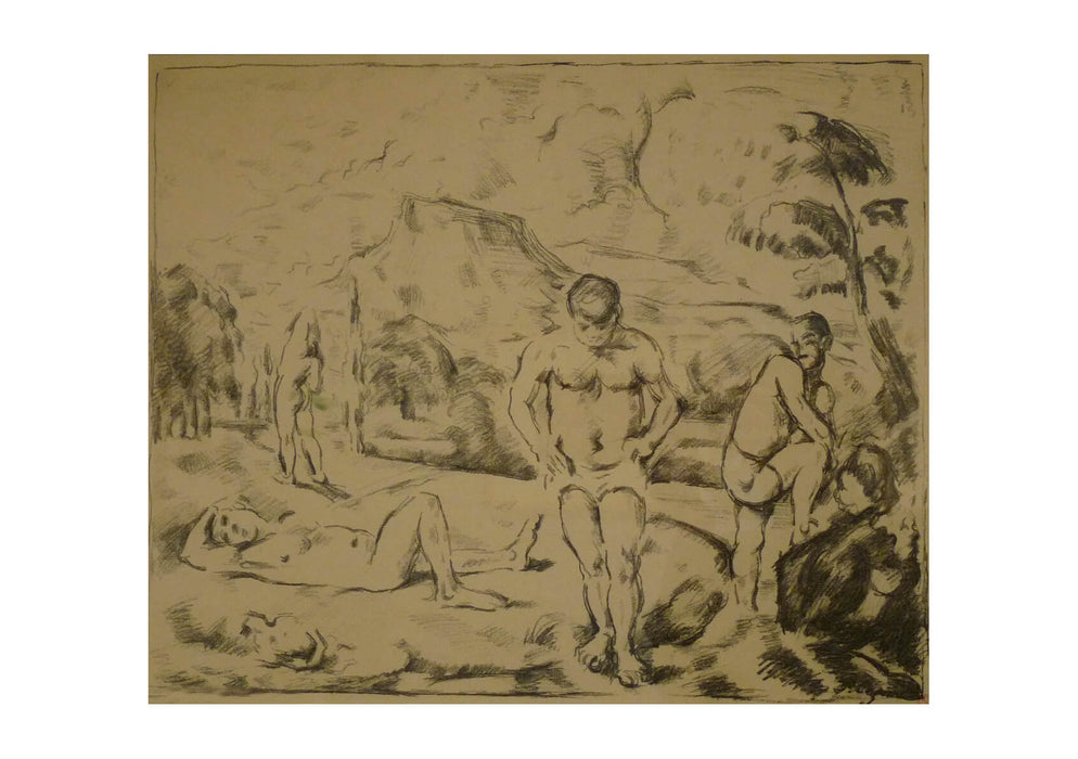 Paul Cezanne - Les grands baigneurs
