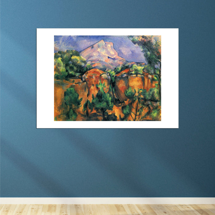 Paul Cezanne - Orange with Mountain