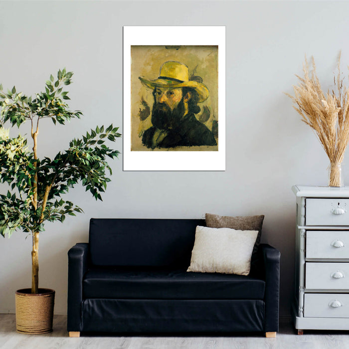 Paul Cezanne - Portrait de l'artiste au chapeau de paille