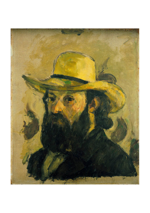 Paul Cezanne - Portrait de l'artiste au chapeau de paille