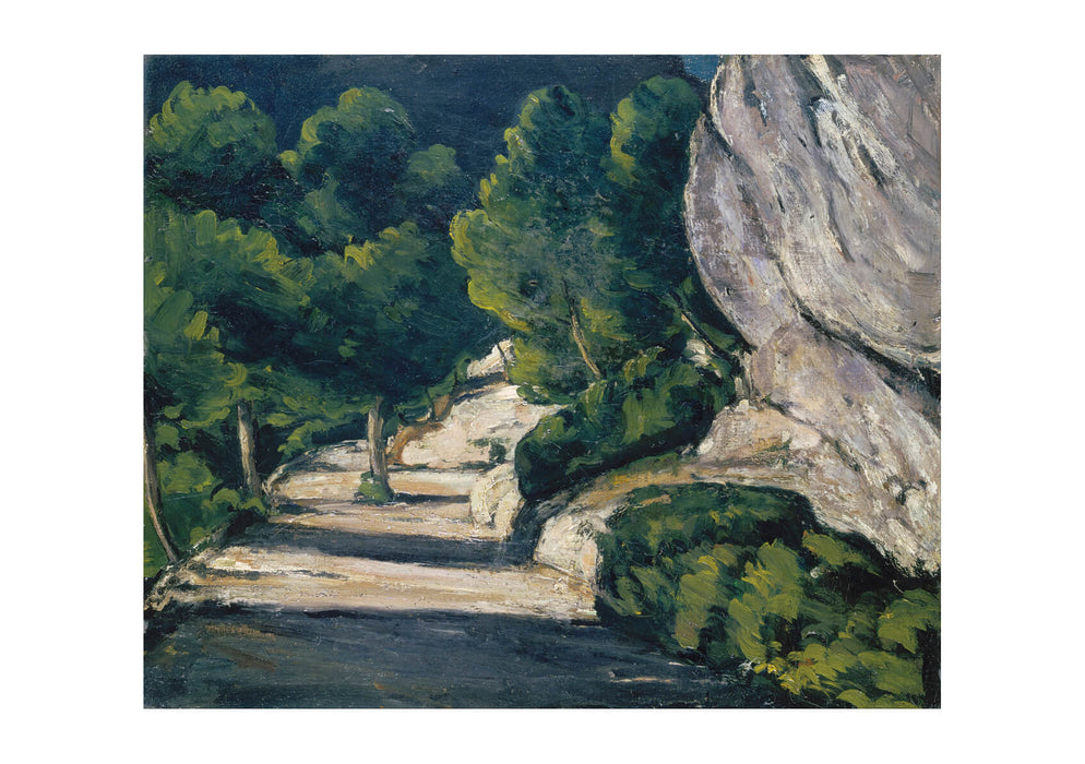 Paul Cezanne - Road with Trees in Rocky Mountains