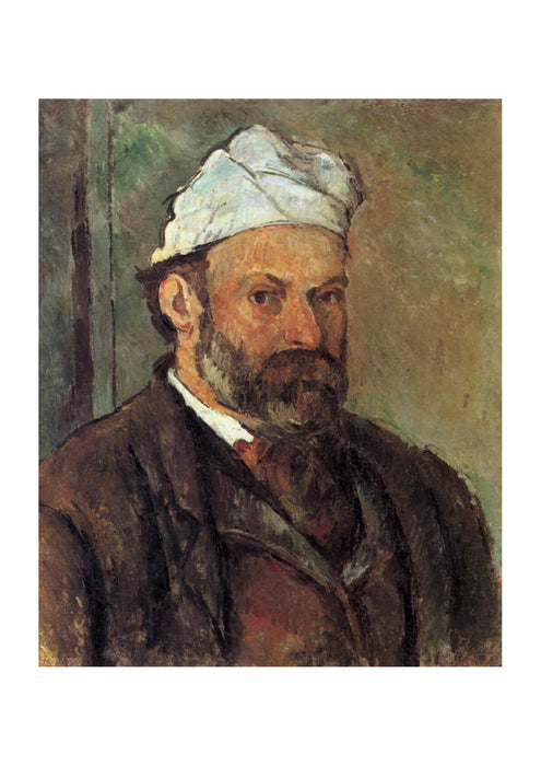 Paul Cezanne - Self Portrait White Hat