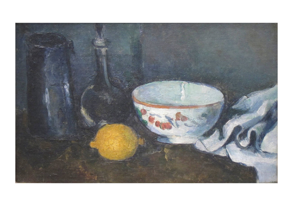 Paul Cezanne - Still-life in Blue with Lemon
