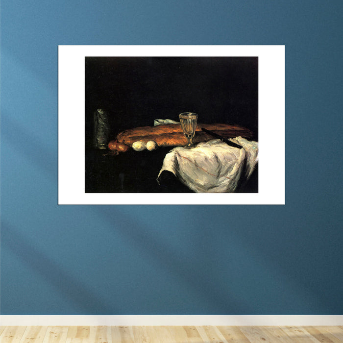 Paul Cezanne - Still Life Dark Scene