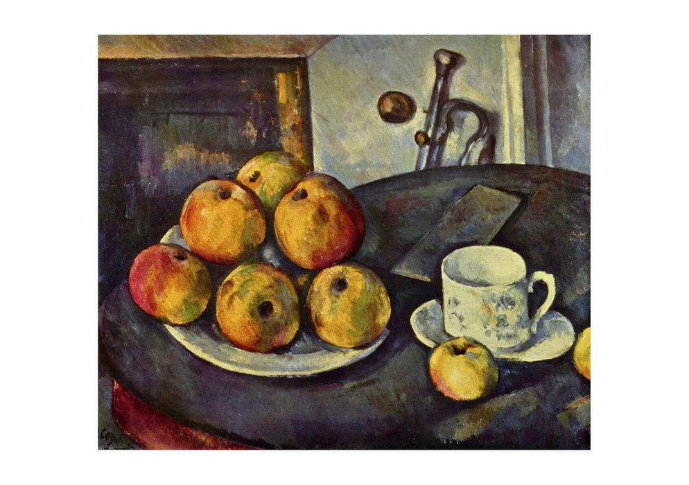 Paul Cezanne - Still Life fruit and Tea