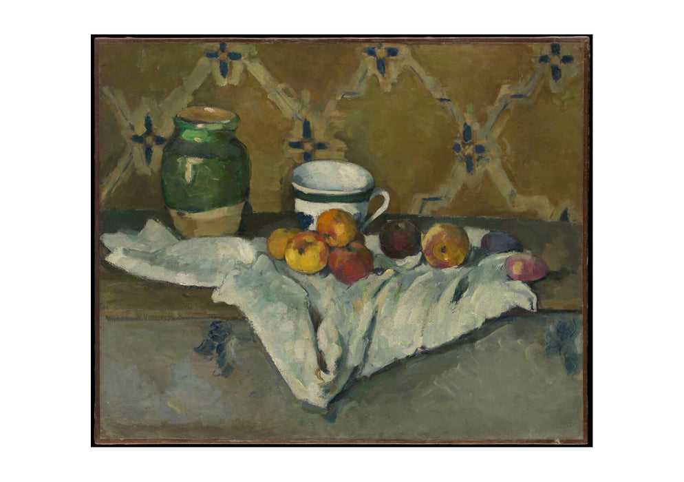 Paul Cezanne - Still Life with Jar Cup and Apples