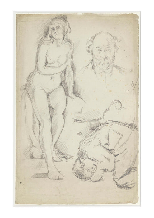 Paul Cezanne - Studies of Three Figures