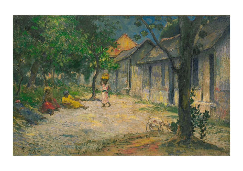 Paul Gauguin - Femmes et Chevre dans le village