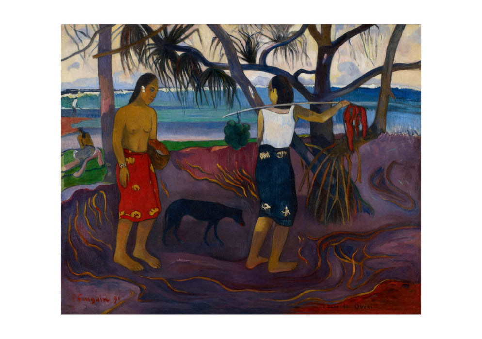 Paul Gauguin - I Raro Te Oviri (Under the Pandanus)