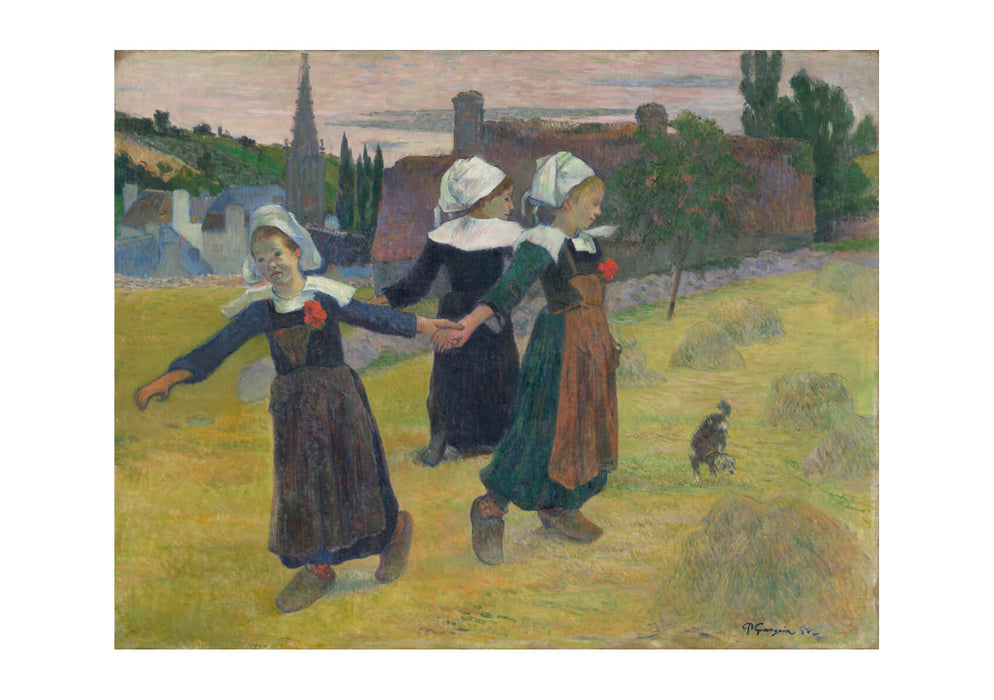 Paul Gauguin Breton Girls Dancing Pont Aven