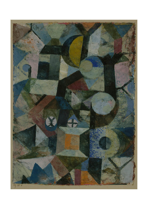 Paul Klee - Composition with the Yellow Half-Moon