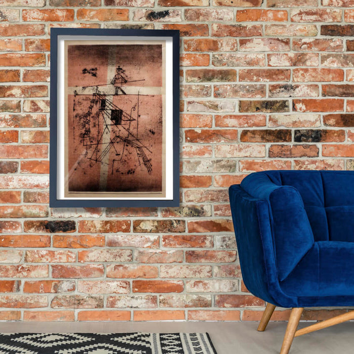 Paul Klee - acrobata sul filo sospeso 1923 litografia