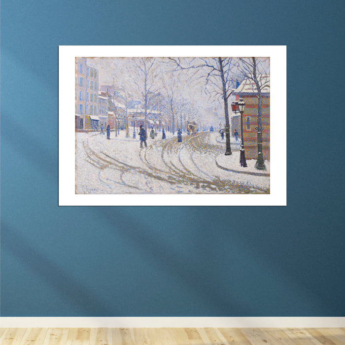 Paul Signac - Snow Boulevard de Clichy Paris