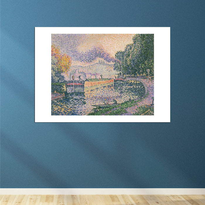 Paul Signac - The Tugboat Canal in Samois