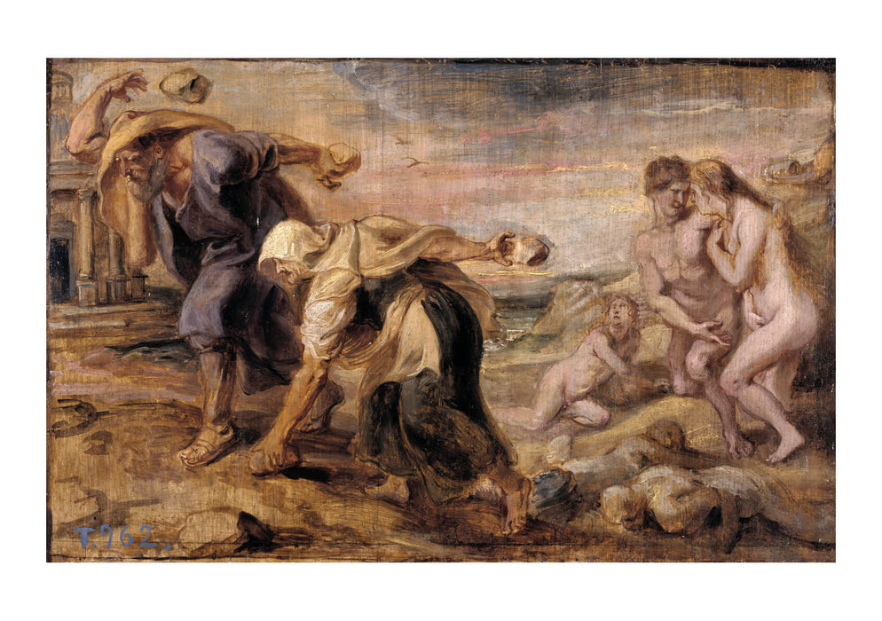 Peter Paul Rubens - Deucalion and Pyrrha 1636